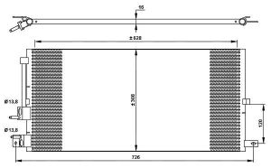 Skraplacz klimatyzacji NRF 35885