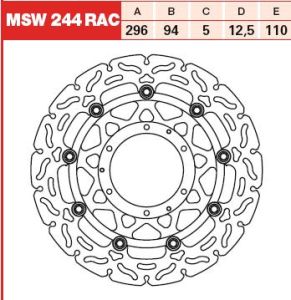 Tarcza hamulcowa MSW244RAC