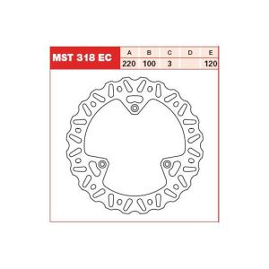 Tarcza hamulcowa MST318EC