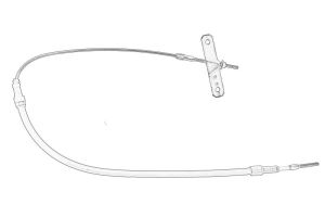 Linka hamulca postojowego 7L1 711 476A