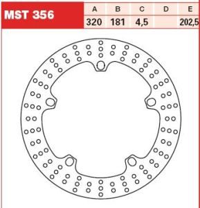 Tarcza hamulcowa MST356