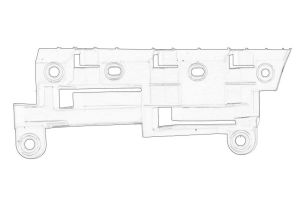 Mocowanie zderzaka 2K0 807 393