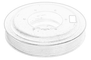 Koło pasowe wału korbowego 46353588