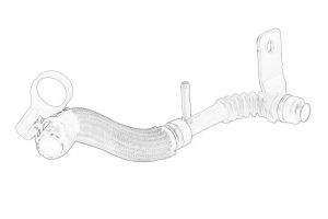 Przewód olejowy turbosprężarki 9807662280