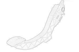 Pedał sprzęgła 9820339580