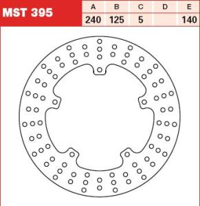 Tarcza hamulcowa MST395