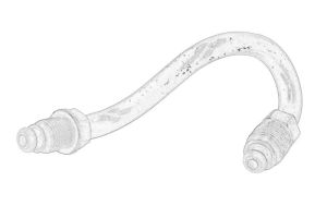 Przewód hamulcowy metalowy 3C0 611 763A