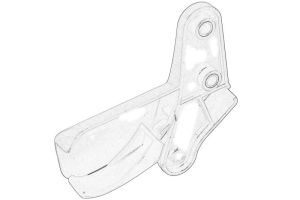 Uchwyt otwierania pokrywy komory silnika 735276409