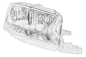 Reflektor świateł przednich 6V1 941 016D
