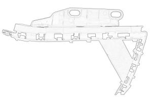 Wspornik błotnika 7840V2