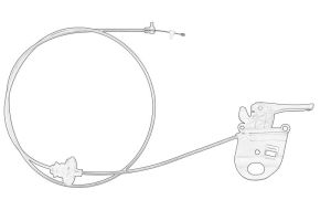 Linka pokrywy silnika 9809216880