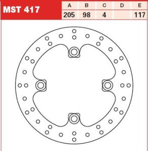 Tarcza hamulcowa MST417