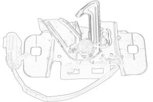 Zamek pokrywy silnika 39086595