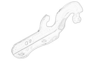 Zawias pokrywy silnika 55369563AE