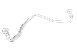 Przewód olejowy turbosprężarki 9824001880