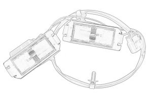 Lampa oświetlenia tablicy rejestracyjnej 925012L000