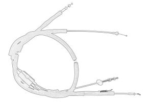 Cięgno odryglowywania drzwi 52096143