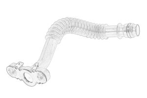 Przewód olejowy turbosprężarki 9823885680