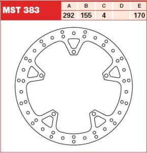 Tarcza hamulcowa MST383