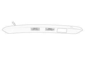 Obudowa lampy oświetlenia tablicy rej. 2K5 827 574S9B9