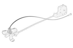 Wspornik mocowania koła zapasowego 9810677780