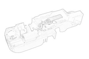 Element klamki drzwi 80 60 700 32R