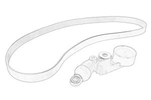 Zestaw rolek paska wieloklinowego 82 01 719 296