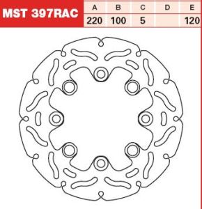 Tarcza hamulcowa MST397RAC