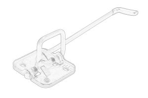 Hak zamka pokrywy silnika 6V0 823 186B