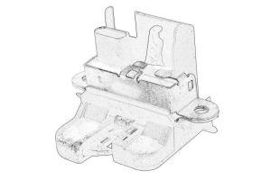 Zamek pokrywy bagażnika 5L6 827 505E