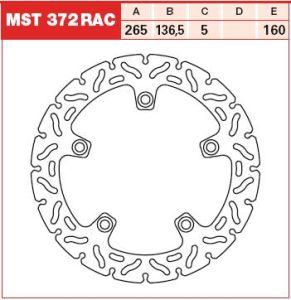 Tarcza hamulcowa MST372RAC