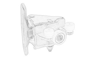 Prowadnica rolkowa drzwi przesuwnych 5801522344