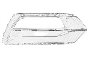 Wlot powietrza w zderzaku 3G0 853 666F041