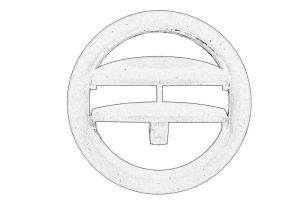 Kratka nadmuchu powietrza, deska rozdzielcza 8265JJ