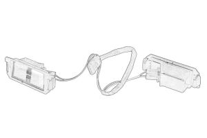 Lampa oświetlenia tablicy rejestracyjnej 925011J000