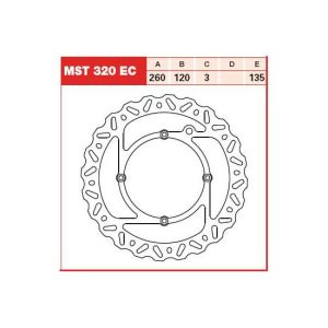 Tarcza hamulcowa MST320EC