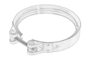 Obejma rury układu wydechowego 504105924