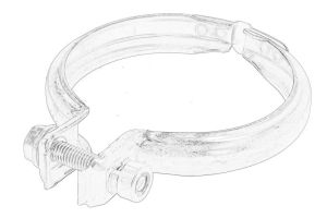 Obejma rury układu wydechowego 55565351