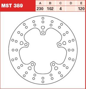 Tarcza hamulcowa MST389