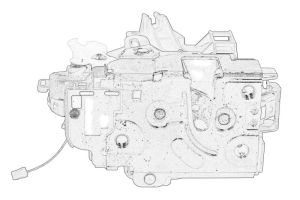 Zamek drzwi 6X1 837 013G