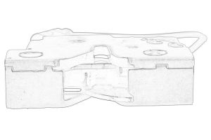 Zamek pokrywy silnika 5JA 823 509E