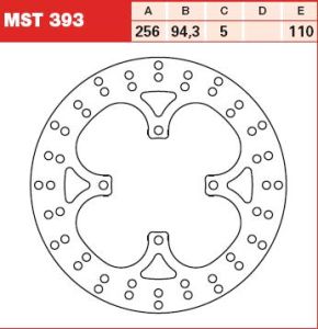 Tarcza hamulcowa MST393