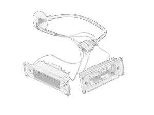 Lampa oświetlenia tablicy rejestracyjnej 7H0 827 740