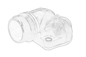 Korpus termostatu 936 203 09 74