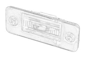 Lampa oświetlenia tablicy rejestracyjnej 4E0 943 022