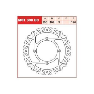 Tarcza hamulcowa MST308EC