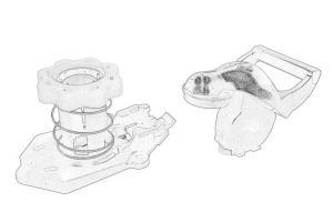 Wspornik mocowania koła zapasowego 77 01 209 284