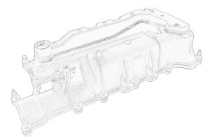 Pokrywa zaworów 55596087