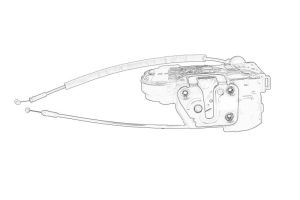 Zamek drzwi 813101P000