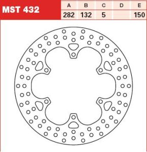 Tarcza hamulcowa MST432